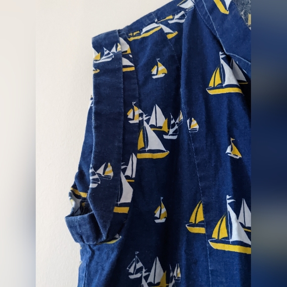 Short Sleeve Modcloth Yacht Button Up Shirt - Picture 2 of 5